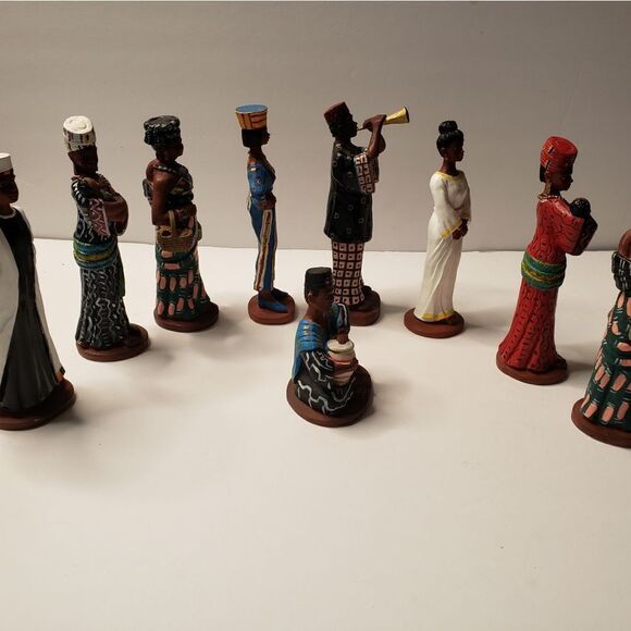 Vintage African Figurines (9 Pieces) - Picture 6 of 9